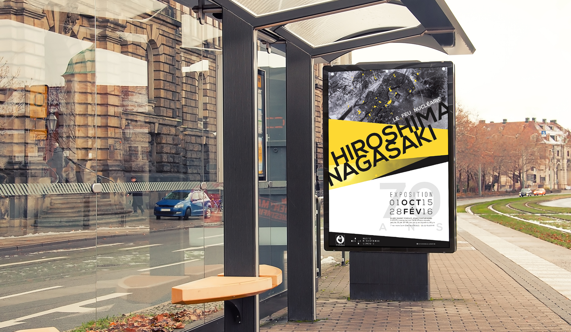 Affiche de l'exposition Hiroshima Nagasaki