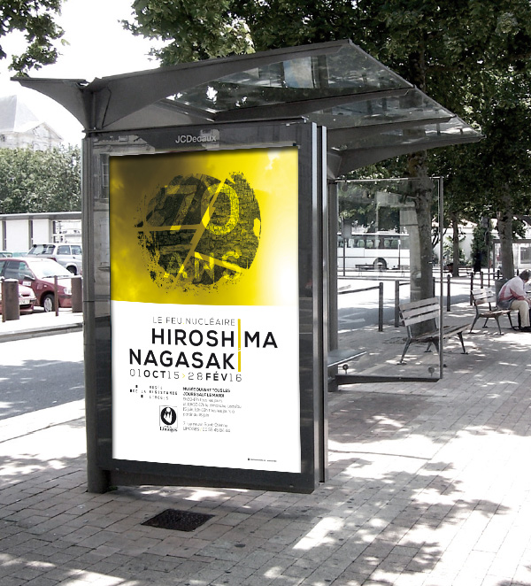 Proposition d'affiche pour l'exposition Hiroshima/Nagasaki