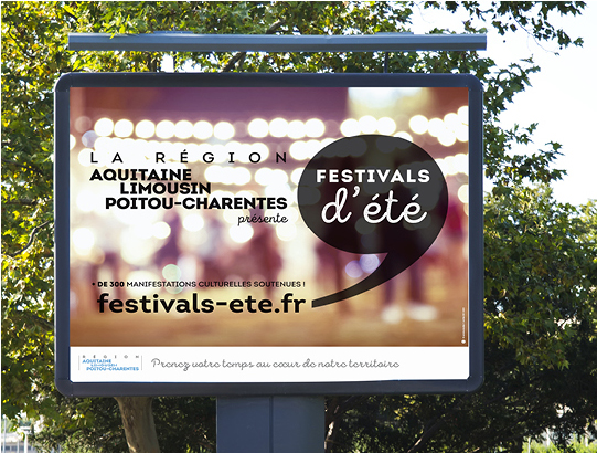 Affiche 4x3 pour Festivals d'été