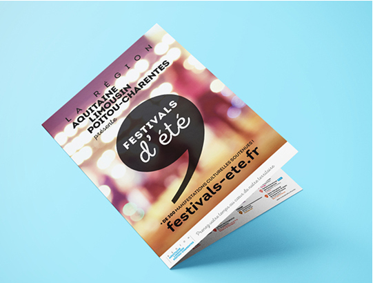Couverture du dépliant pour Festivals d'été