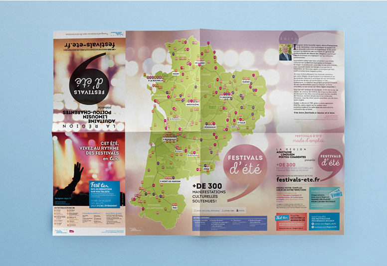 Dépliant pour Festivals d'été