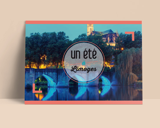 Carte postale du guide été de Limoges