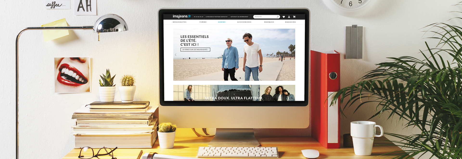 Page d'accueil du site Imajeans