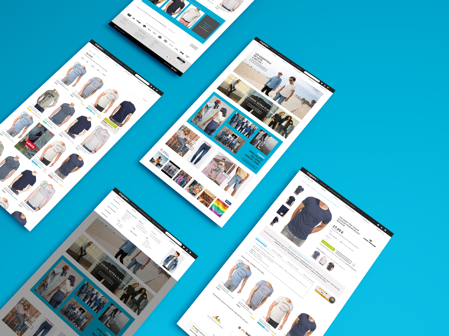 Maquettes du site Imajeans