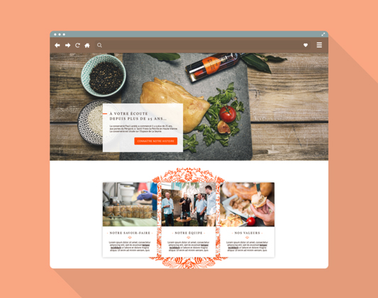 Zoom sur le site de Paul Laredy