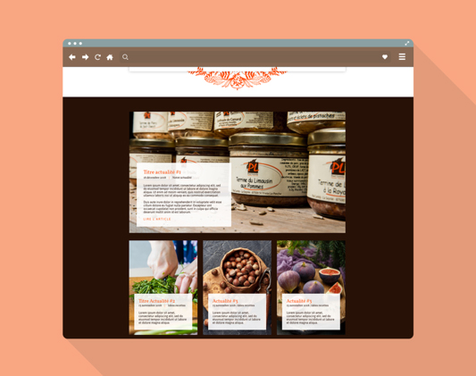 Zoom sur le site de Paul Laredy