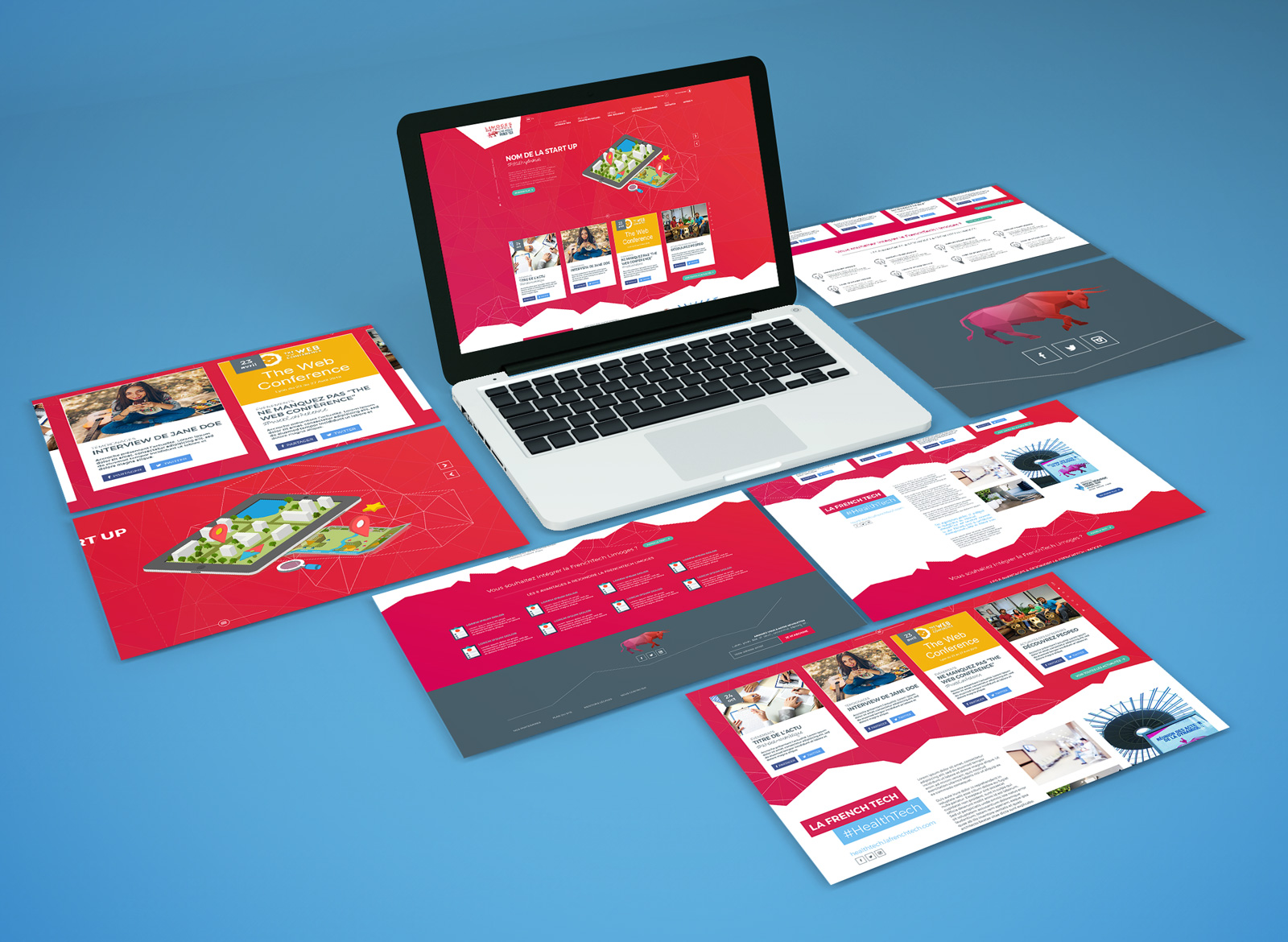 Proposition de page d'accueil du site de Limoges French Tech