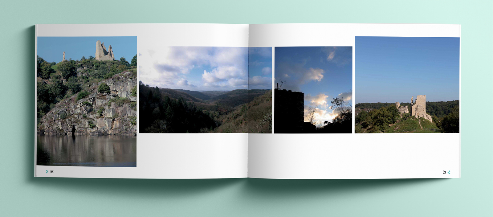 Page intérieure du livre des décors en Limousin du Pôle Cinéma