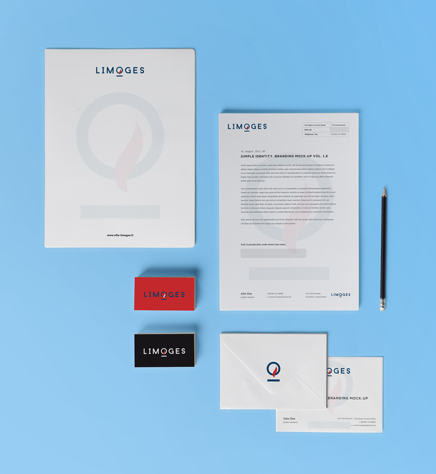 Proposition de papeterie pour la ville de Limoges